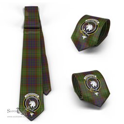 Scottish Cunningham Hunting Modern Tartan Tie with Family Crest Tartan Plaid NeckTie Scottish Plaid Tartan Plaid - ScotsTee - scotstee.com