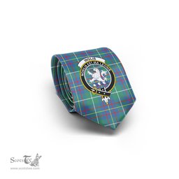 Scottish Inglis Ancient Tartan Tie with Family Crest Tartan Plaid NeckTie Scottish Plaid Tartan Plaid - ScotsTee - scotstee.com