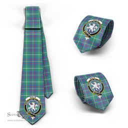 Scottish Inglis Ancient Tartan Tie with Family Crest Tartan Plaid NeckTie Scottish Plaid Tartan Plaid - ScotsTee - scotstee.com