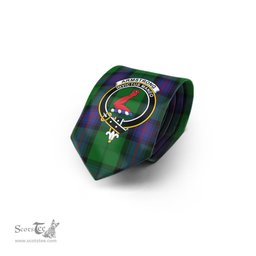 Scottish Armstrong Tartan Tie with Family Crest Tartan Plaid NeckTie Scottish Plaid Tartan Plaid - ScotsTee - scotstee.com
