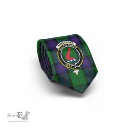 Scottish Armstrong Tartan Tie with Family Crest Tartan Plaid NeckTie Scottish Plaid Tartan Plaid - ScotsTee - scotstee.com