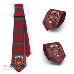Scottish Cameron of Locheil Tartan Tie with Family Crest Tartan Plaid NeckTie Scottish Plaid Tartan Plaid - ScotsTee - scotstee.com