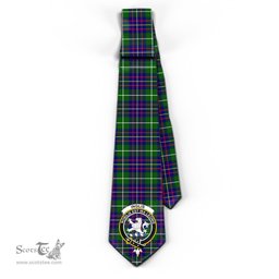 Scottish Inglis Modern Tartan Tie with Family Crest Tartan Plaid NeckTie Scottish Plaid Tartan Plaid - ScotsTee - scotstee.com