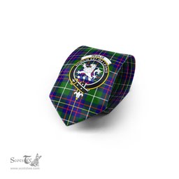 Scottish Inglis Modern Tartan Tie with Family Crest Tartan Plaid NeckTie Scottish Plaid Tartan Plaid - ScotsTee - scotstee.com