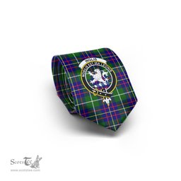 Scottish Inglis Modern Tartan Tie with Family Crest Tartan Plaid NeckTie Scottish Plaid Tartan Plaid - ScotsTee - scotstee.com