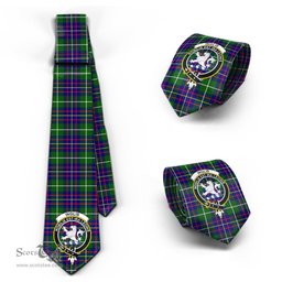 Scottish Inglis Modern Tartan Tie with Family Crest Tartan Plaid NeckTie Scottish Plaid Tartan Plaid - ScotsTee - scotstee.com