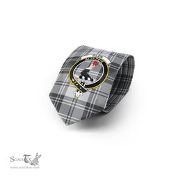 Scottish Glen Tartan Tie with Family Crest Tartan Plaid NeckTie Scottish Plaid Tartan Plaid - ScotsTee - scotstee.com