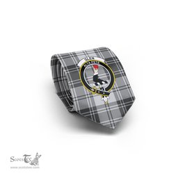 Scottish Glen Tartan Tie with Family Crest Tartan Plaid NeckTie Scottish Plaid Tartan Plaid - ScotsTee - scotstee.com
