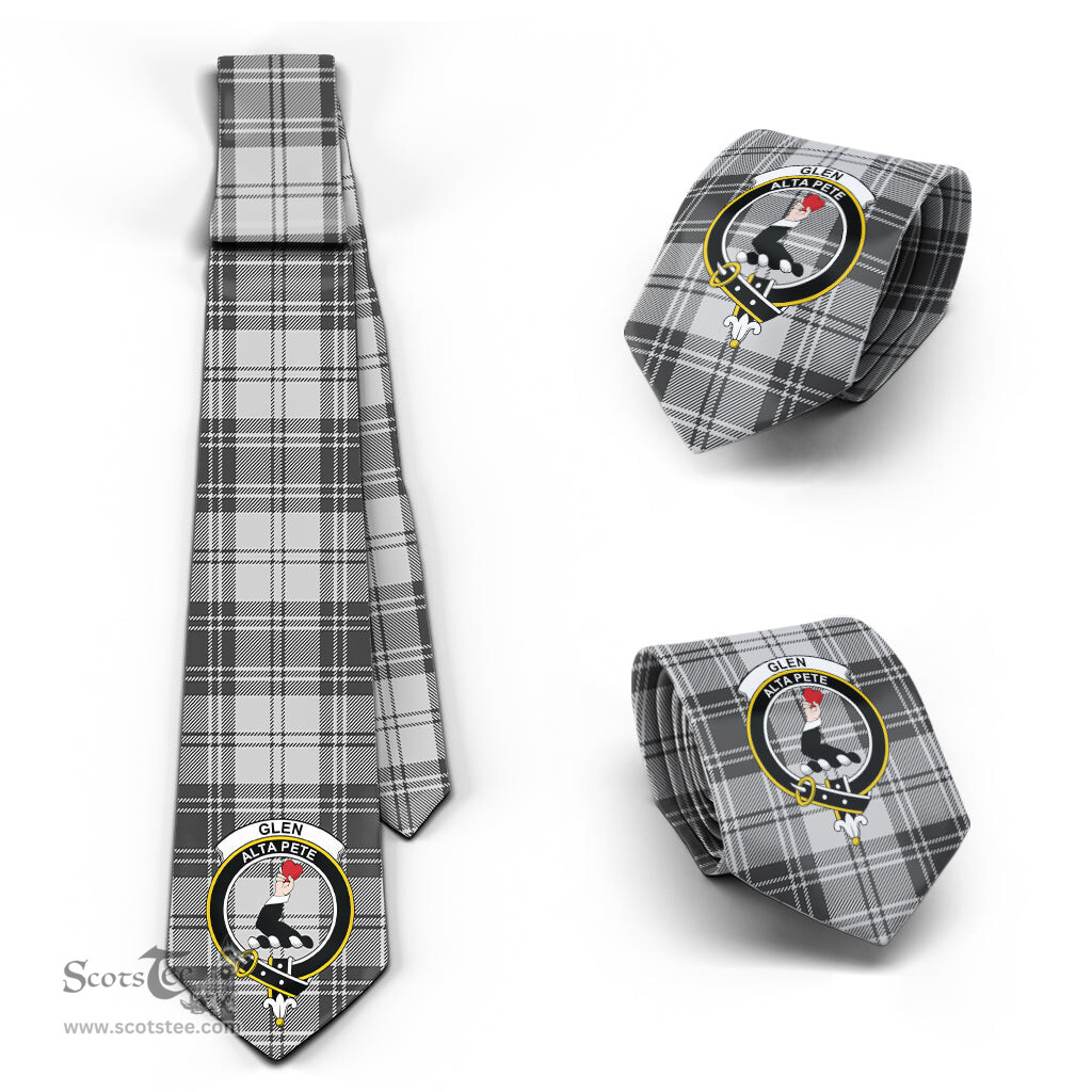Scottish Glen Tartan Tie with Family Crest Tartan Plaid NeckTie Scottish Plaid Tartan Plaid - ScotsTee - scotstee.com
