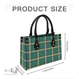 Scottish Alberta Province Canada Tartan Leather Bag for Women Scottish Plaid Tartan Plaid - ScotsTee - scotstee.com