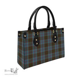 Scottish Anderson Tartan Leather Bag for Women Scottish Plaid Tartan Plaid - ScotsTee - scotstee.com