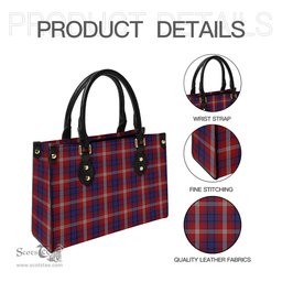 Scottish Ainslie Tartan Leather Bag for Women Scottish Plaid Tartan Plaid - ScotsTee - scotstee.com