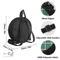 Scottish Alberta Province Canada Tartan Round Crossbody Bags - Round Purse Scottish Plaid Tartan Plaid - ScotsTee - scotstee.com