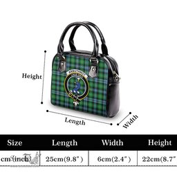 Scottish Arbuthnot Ancient Tartan Shoulder Handbags with Family Crest Scottish Plaid Tartan Plaid - ScotsTee - scotstee.com