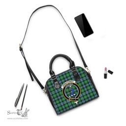 Scottish Arbuthnot Ancient Tartan Shoulder Handbags with Family Crest Scottish Plaid Tartan Plaid - ScotsTee - scotstee.com