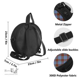 Scottish Anderson Modern Tartan Round Crossbody Bags - Round Purse Scottish Plaid Tartan Plaid - ScotsTee - scotstee.com