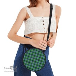 Scottish Arbuthnot Ancient Tartan Round Crossbody Bags - Round Purse Scottish Plaid Tartan Plaid - ScotsTee - scotstee.com