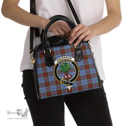 Scottish Anderson Modern Tartan Shoulder Handbags with Family Crest Scottish Plaid Tartan Plaid - ScotsTee - scotstee.com