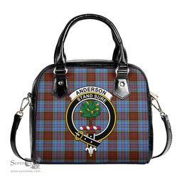Scottish Anderson Modern Tartan Shoulder Handbags with Family Crest Scottish Plaid Tartan Plaid - ScotsTee - scotstee.com