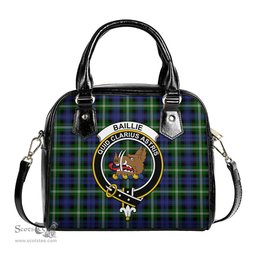 Scottish Baillie Modern Tartan Shoulder Handbags with Family Crest Scottish Plaid Tartan Plaid - ScotsTee - scotstee.com