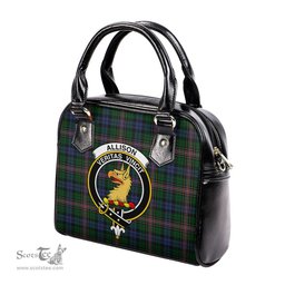 Scottish Allison Tartan Shoulder Handbags with Family Crest Scottish Plaid Tartan Plaid - ScotsTee - scotstee.com