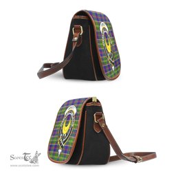 Scottish Arnott Tartan Saddle Crossbody Bag with Family Crest Scottish Plaid Tartan Plaid - ScotsTee - scotstee.com