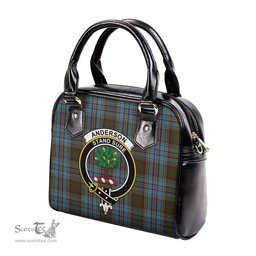 Scottish Anderson Tartan Shoulder Handbags with Family Crest Scottish Plaid Tartan Plaid - ScotsTee - scotstee.com