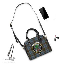 Scottish Anderson Tartan Shoulder Handbags with Family Crest Scottish Plaid Tartan Plaid - ScotsTee - scotstee.com