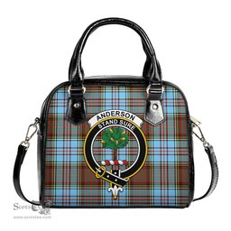 Scottish Anderson Ancient Tartan Shoulder Handbags with Family Crest Scottish Plaid Tartan Plaid - ScotsTee - scotstee.com