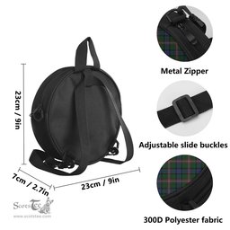 Scottish Allison Tartan Round Crossbody Bags - Round Purse with Family Crest Scottish Plaid Tartan Plaid - ScotsTee - scotstee.com
