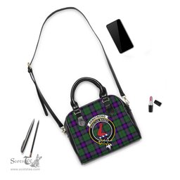 Scottish Armstrong Modern Tartan Shoulder Handbags with Family Crest Scottish Plaid Tartan Plaid - ScotsTee - scotstee.com