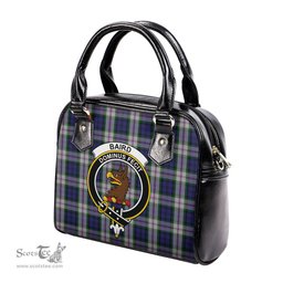 Scottish Baird Dress Tartan Shoulder Handbags with Family Crest Scottish Plaid Tartan Plaid - ScotsTee - scotstee.com