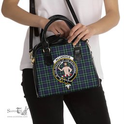 Scottish Allardice Tartan Shoulder Handbags with Family Crest Scottish Plaid Tartan Plaid - ScotsTee - scotstee.com