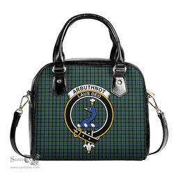 Scottish Arbuthnot Tartan Shoulder Handbags with Family Crest Scottish Plaid Tartan Plaid - ScotsTee - scotstee.com