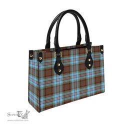 Scottish Anderson Ancient Tartan Leather Bag for Women Scottish Plaid Tartan Plaid - ScotsTee - scotstee.com