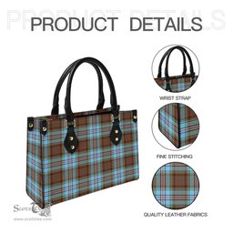 Scottish Anderson Ancient Tartan Leather Bag for Women Scottish Plaid Tartan Plaid - ScotsTee - scotstee.com