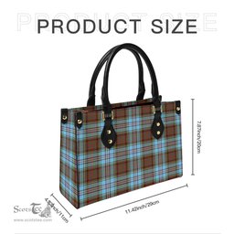 Scottish Anderson Ancient Tartan Leather Bag for Women Scottish Plaid Tartan Plaid - ScotsTee - scotstee.com