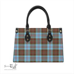 Scottish Anderson Ancient Tartan Leather Bag for Women Scottish Plaid Tartan Plaid - ScotsTee - scotstee.com