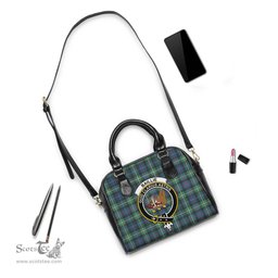 Scottish Baillie Ancient Tartan Shoulder Handbags with Family Crest Scottish Plaid Tartan Plaid - ScotsTee - scotstee.com