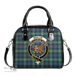 Scottish Baillie Ancient Tartan Shoulder Handbags with Family Crest Scottish Plaid Tartan Plaid - ScotsTee - scotstee.com