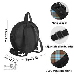 Scottish Anderson Ancient Tartan Round Crossbody Bags - Round Purse Scottish Plaid Tartan Plaid - ScotsTee - scotstee.com