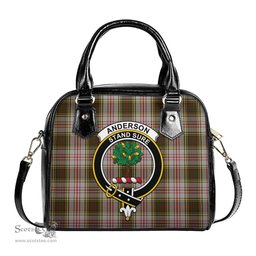 Scottish Anderson Dress Tartan Shoulder Handbags with Family Crest Scottish Plaid Tartan Plaid - ScotsTee - scotstee.com