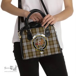 Scottish Baillie Dress Tartan Shoulder Handbags with Family Crest Scottish Plaid Tartan Plaid - ScotsTee - scotstee.com