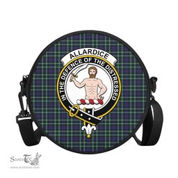 Scottish Allardice Tartan Round Crossbody Bags - Round Purse with Family Crest Scottish Plaid Tartan Plaid - ScotsTee - scotstee.com