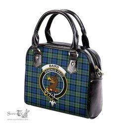 Scottish Baird Ancient Tartan Shoulder Handbags with Family Crest Scottish Plaid Tartan Plaid - ScotsTee - scotstee.com