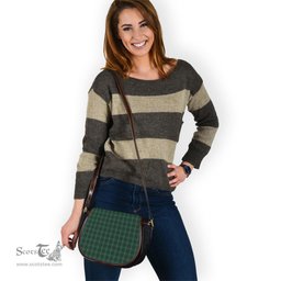 Scottish Armagh County Ireland Tartan Saddle Crossbody Bag Scottish Plaid Tartan Plaid - ScotsTee - scotstee.com