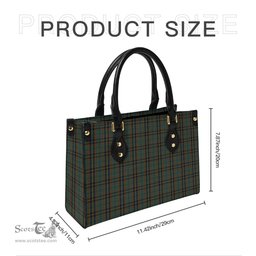Scottish Antrim County Ireland Tartan Leather Bag for Women Scottish Plaid Tartan Plaid - ScotsTee - scotstee.com
