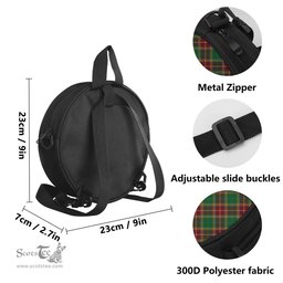Scottish Baxter Tartan Round Crossbody Bags - Round Purse Scottish Plaid Tartan Plaid - ScotsTee - scotstee.com