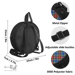 Scottish Bethune Tartan Round Crossbody Bags - Round Purse Scottish Plaid Tartan Plaid - ScotsTee - scotstee.com