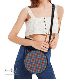 Scottish Bethune Tartan Round Crossbody Bags - Round Purse Scottish Plaid Tartan Plaid - ScotsTee - scotstee.com